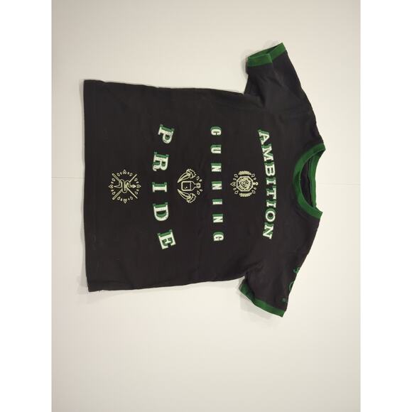 NWOT HARRY POTTER XS SLYTHERIN T-SHIRT AMBITION CUNNING PRIDE - Picture 1 of 5